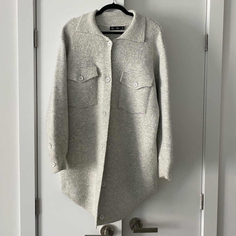 Lyla + Luxe Knit Shacket - Size Small